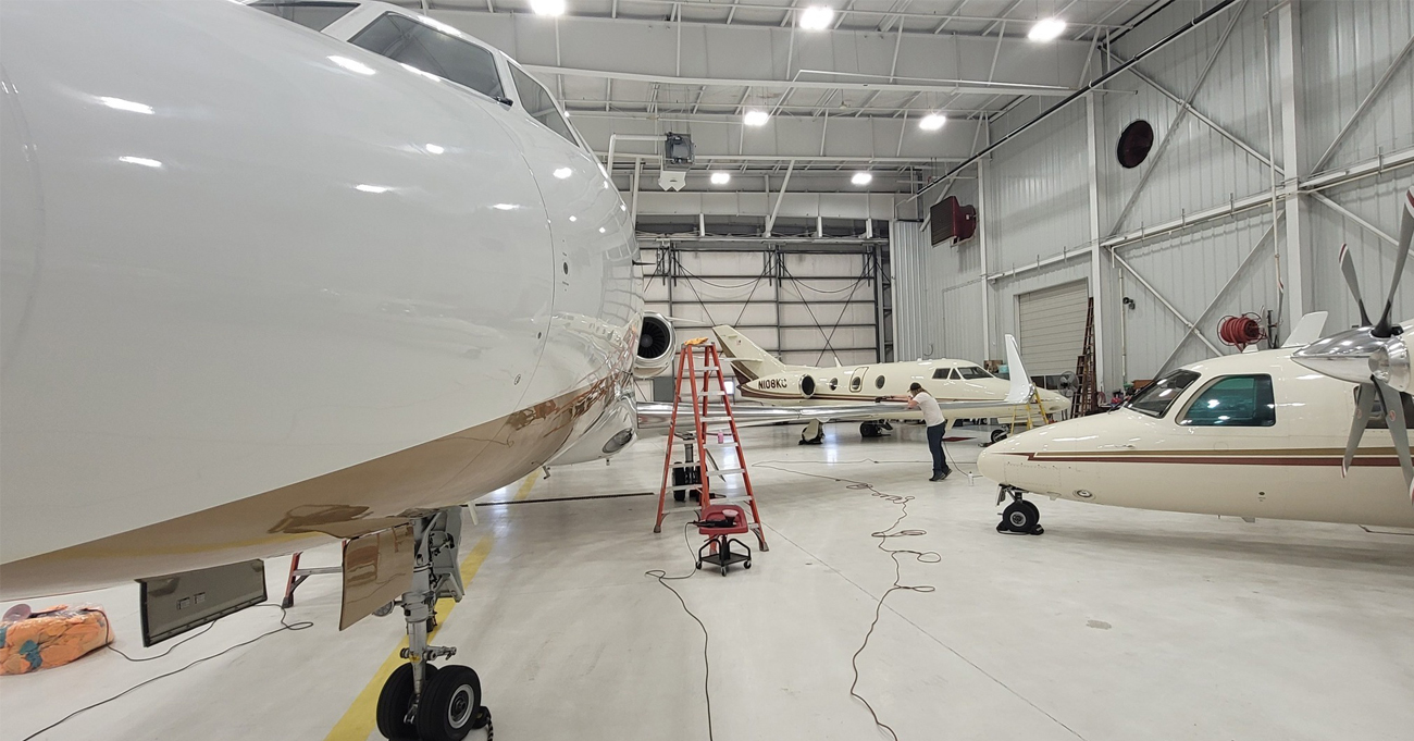 Private jet detailing NH